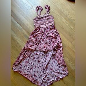 Girls long back dress with shorts Art Class- Large 10-12